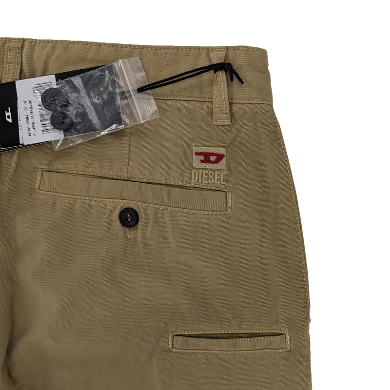 diesel p-jared a07101 mens chino trousers casual work pants beige5
