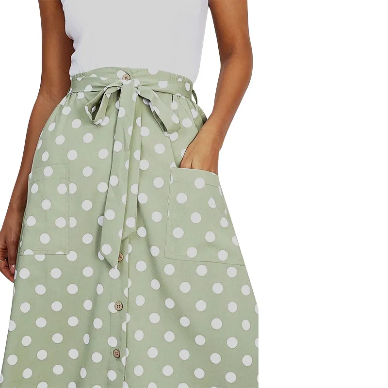 brave soul mora womens midi skirts stretch light green5