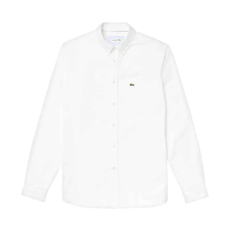 lacoste ch4976 mens oxford shirts long sleeve white5