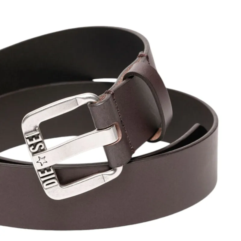 diesel b-star mens genuine leather belts metal buckle brown5