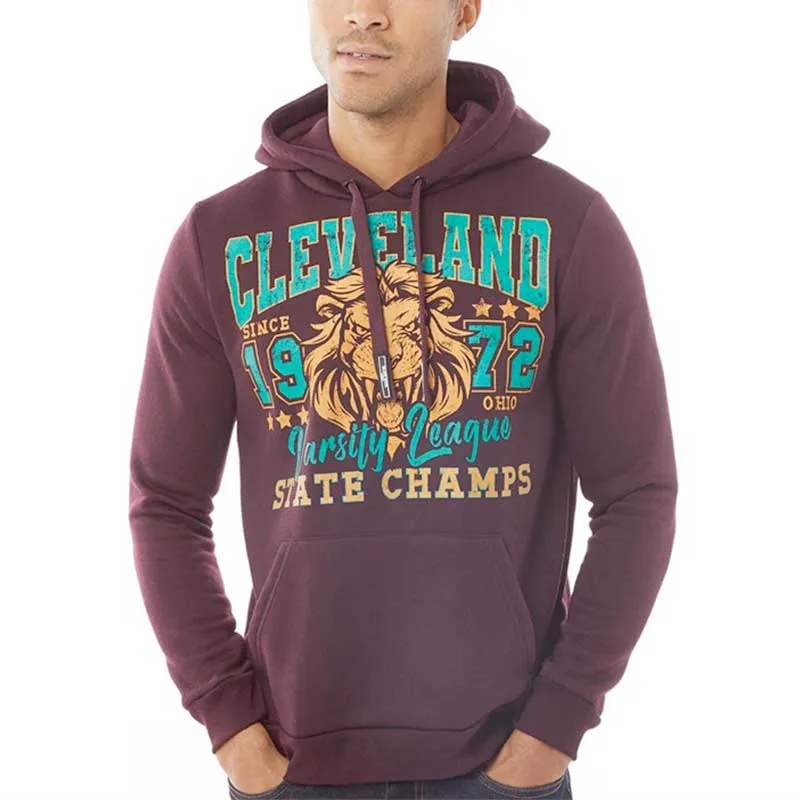 brave soul mens hoodie pullover hoody jumper burgundy5