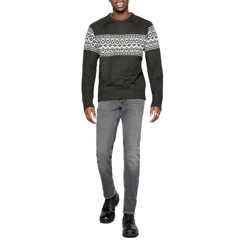 brave soul mens jumper pullover christmas sweaters jet black5