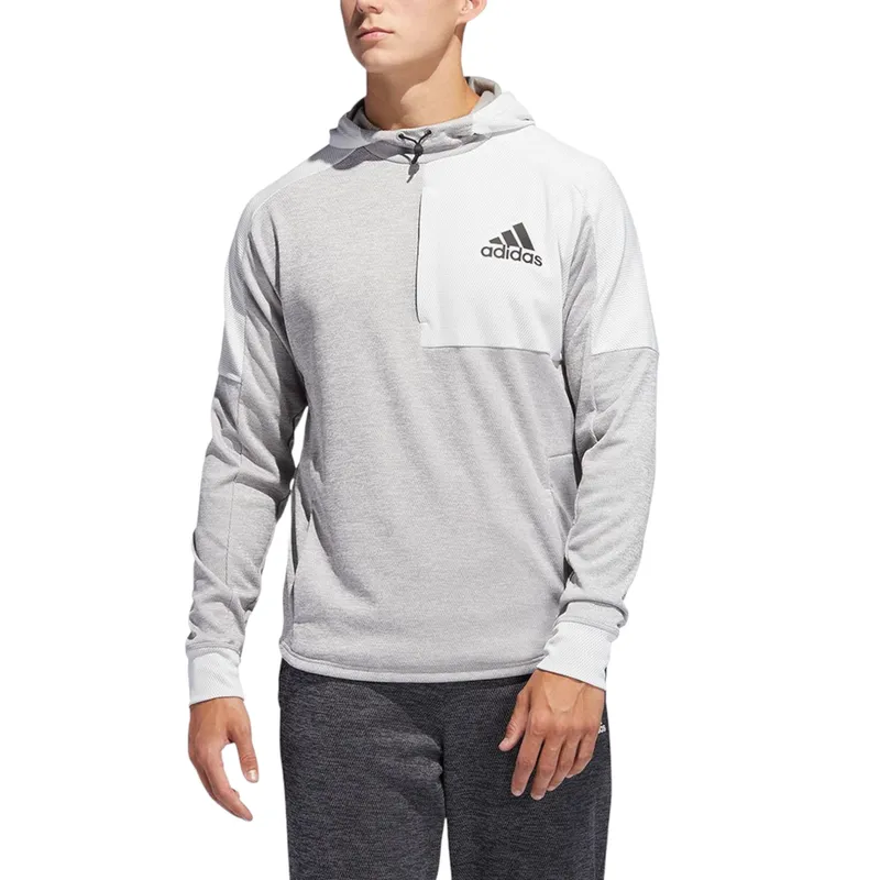 adidas du2555 mens hoodies team issue hooded sweatshirts grey5