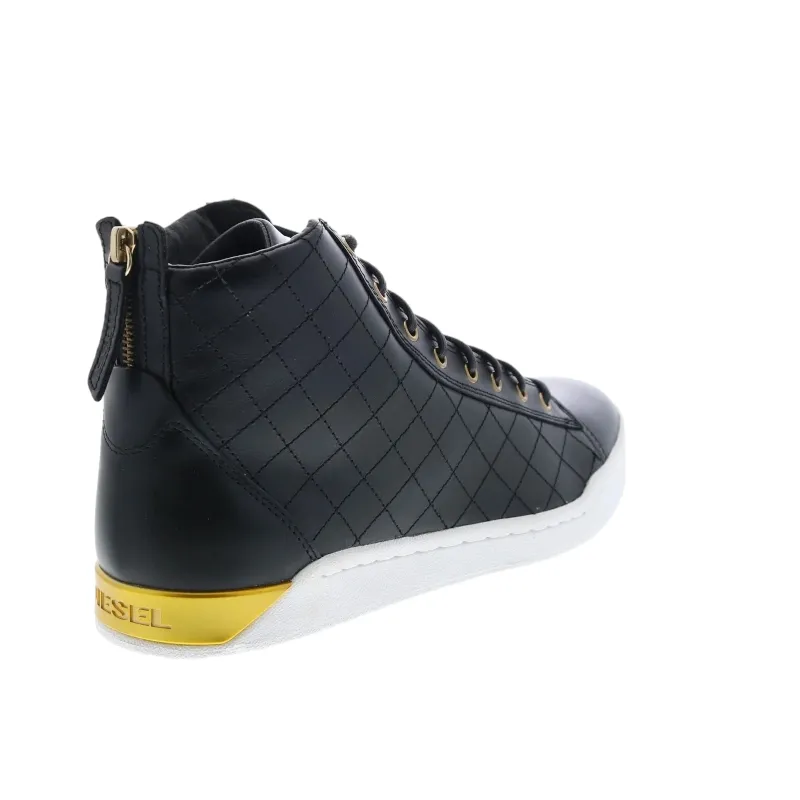 Diesel Tempus Diamond Mens Sneakers Leather High Neck Trainers Top Brand Outlet UK