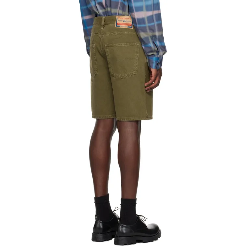 diesel regular-short mens denim shorts casual summer beachwear olive6