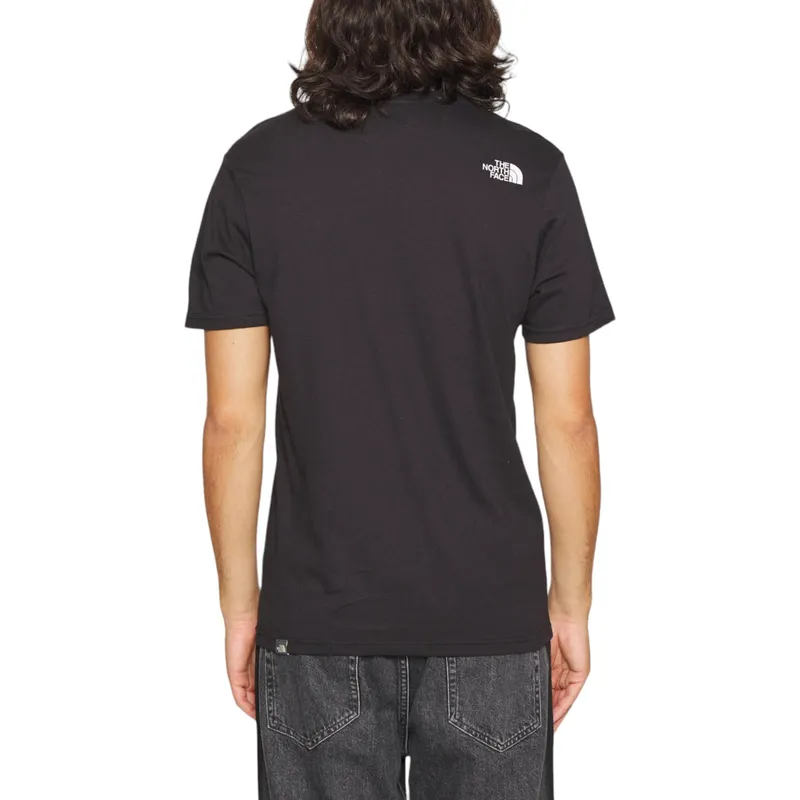 the north face mens t shirts ss mountain line tee black6