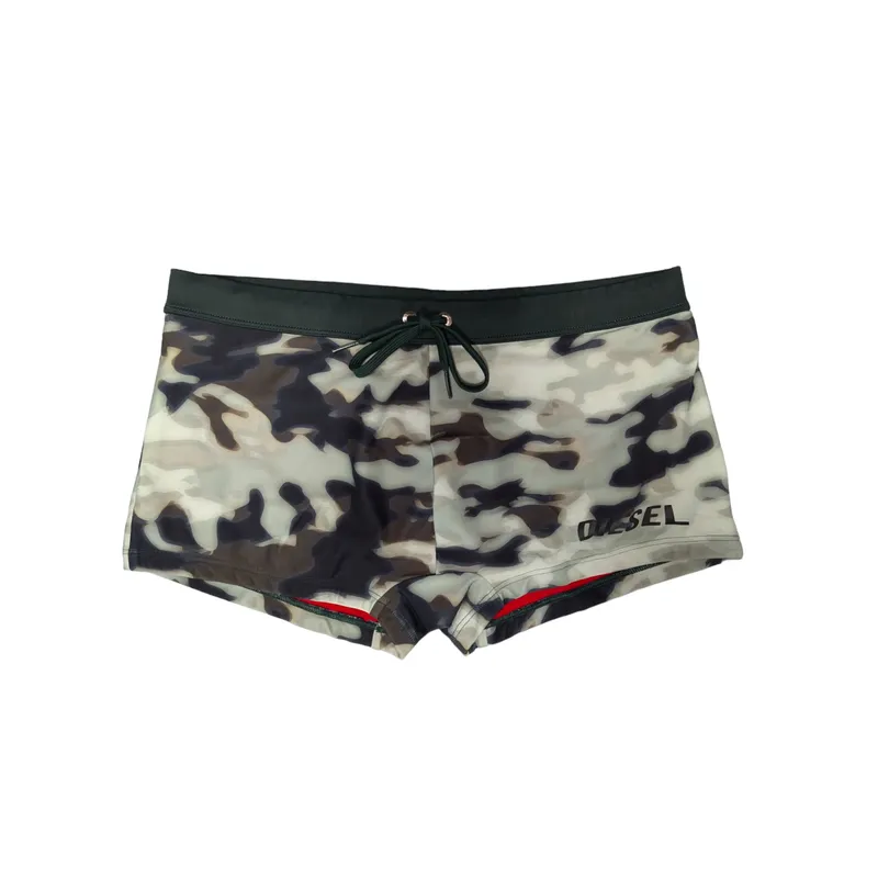 diesel bmbx-brad mens swim brief shorts camouflage summer beach6