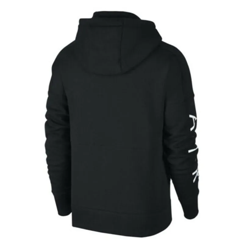 nike air 886044 mens fleece hoodie club zip arm print black6