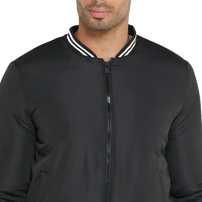 brave soul mens jacket plain regular fit warm classic top6
