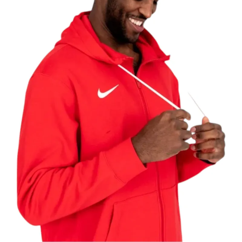 nike cw6887 mens fleece hoodie long sleeve red6
