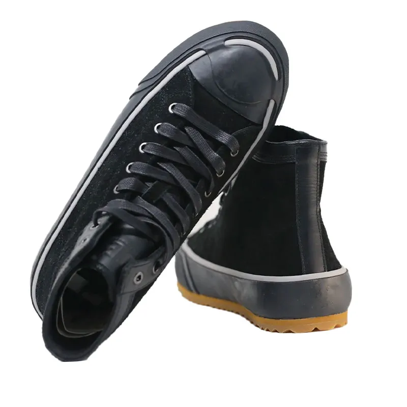 diesel s-principia t8013 mens canvas shoes sued leather high top black7