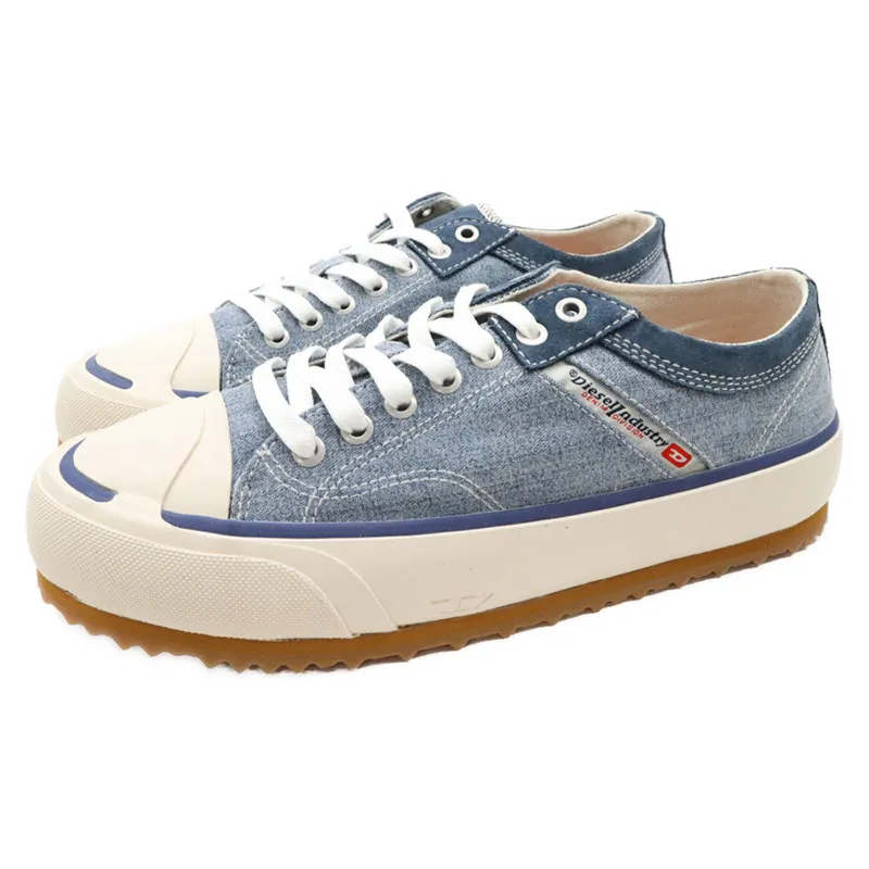 diesel s-principia low mens lace up trainers low top casual shoes blue7