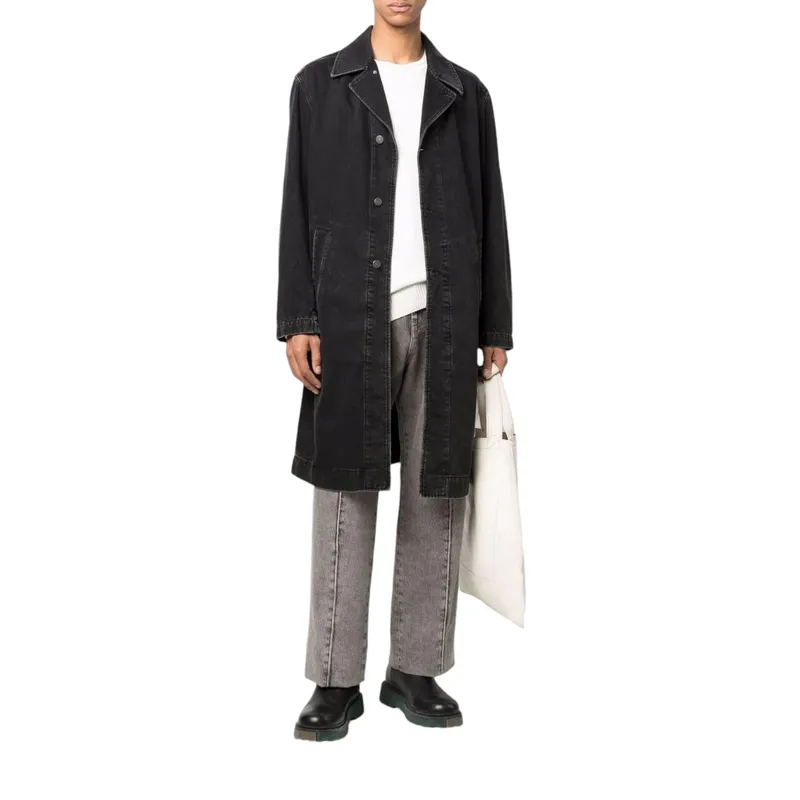 diesel d roku 09b88 mens denim trench coat relaxed fit7