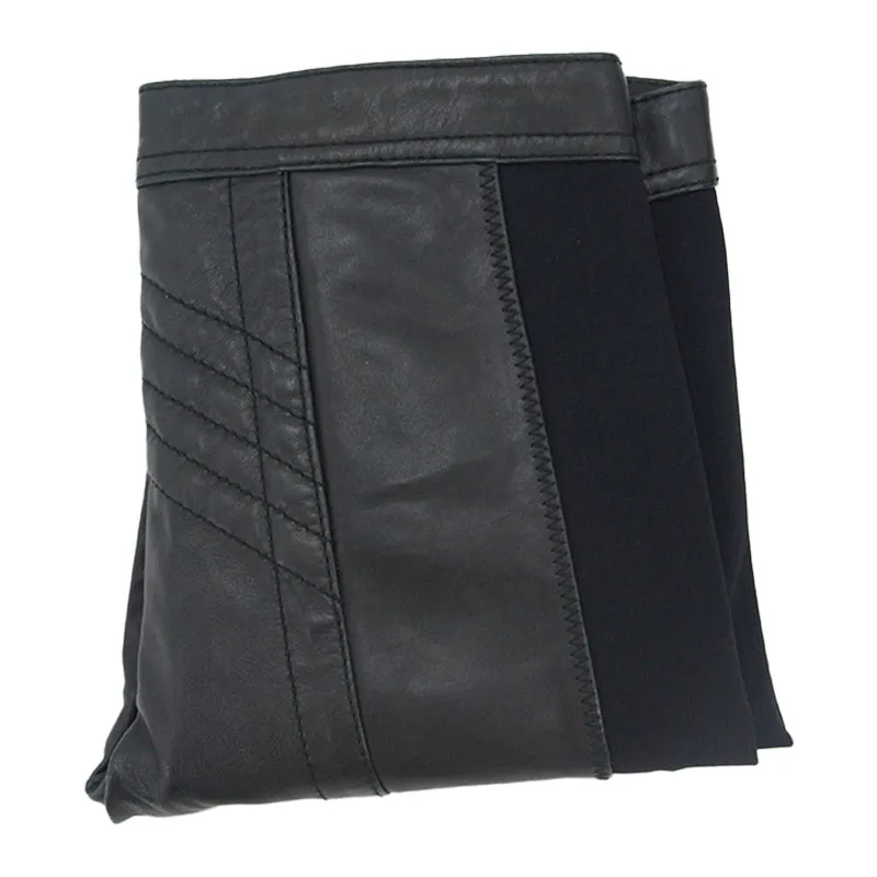 diesel black gold panters womens leather jeans slim fit trousers black7
