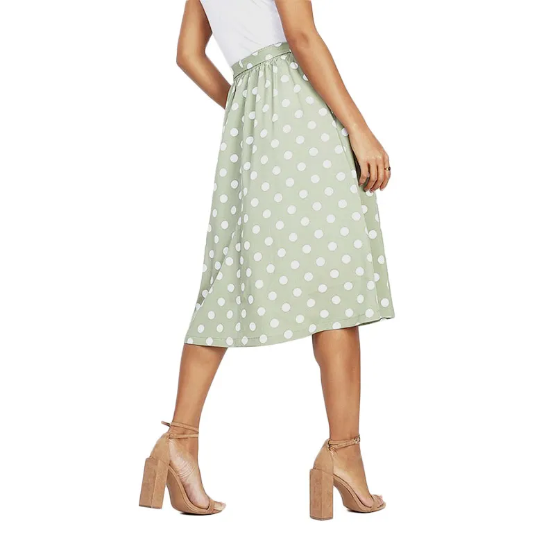 brave soul mora womens midi skirts stretch light green7