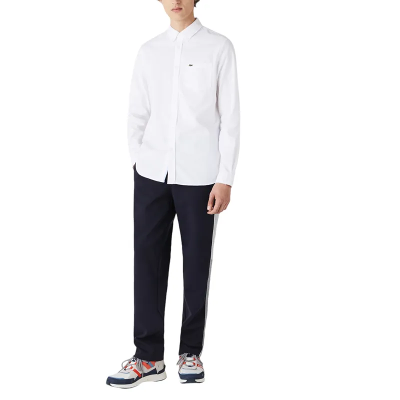 lacoste ch4976 mens oxford shirts long sleeve white7