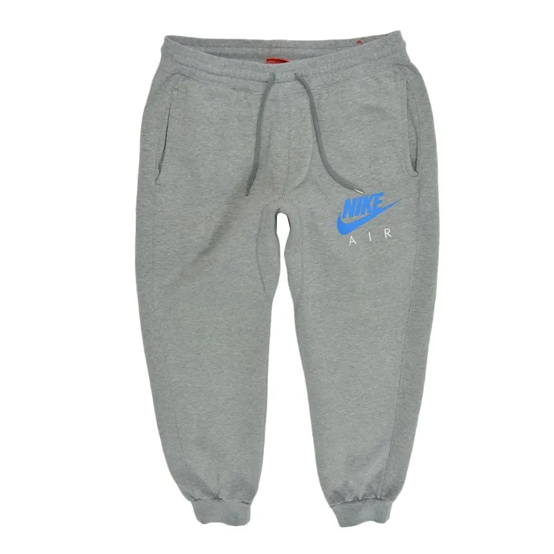 nike mens joggers cuffed fleece bottoms grey7