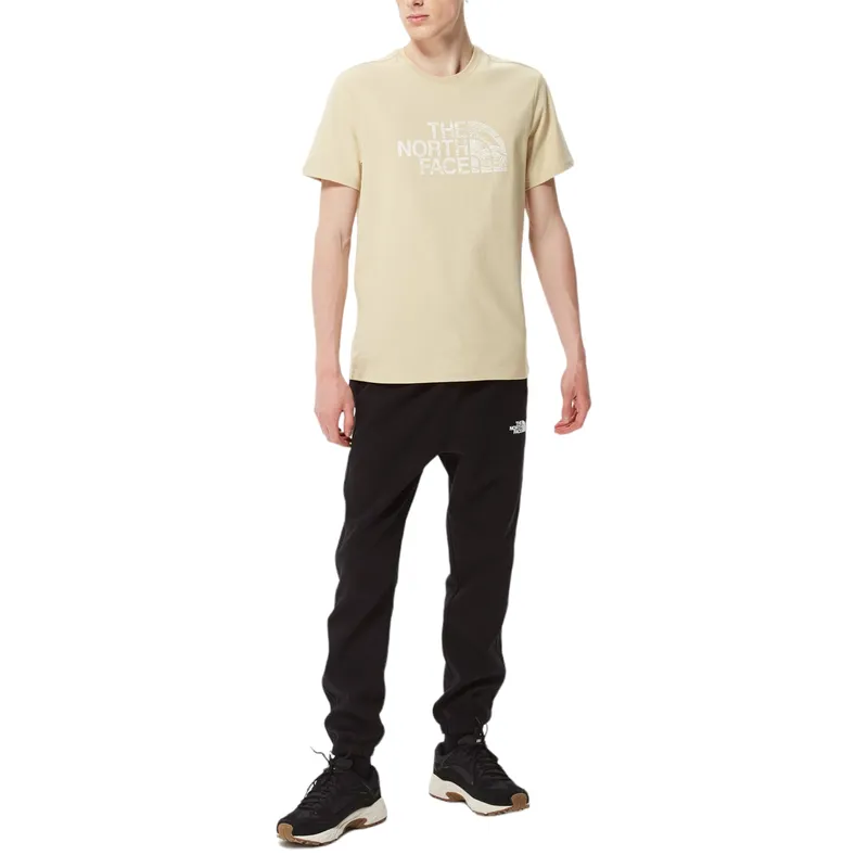 the north face mens t shirts woodcut dome soft cotton tee beige8
