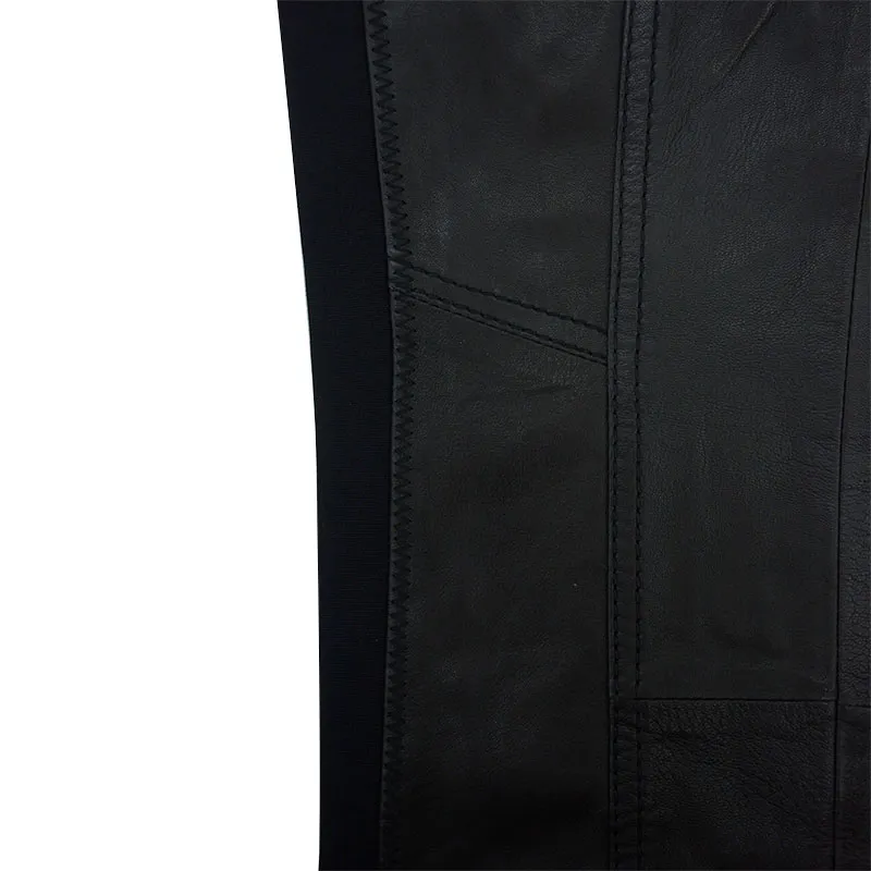 diesel black gold panters womens leather jeans slim fit trousers black8