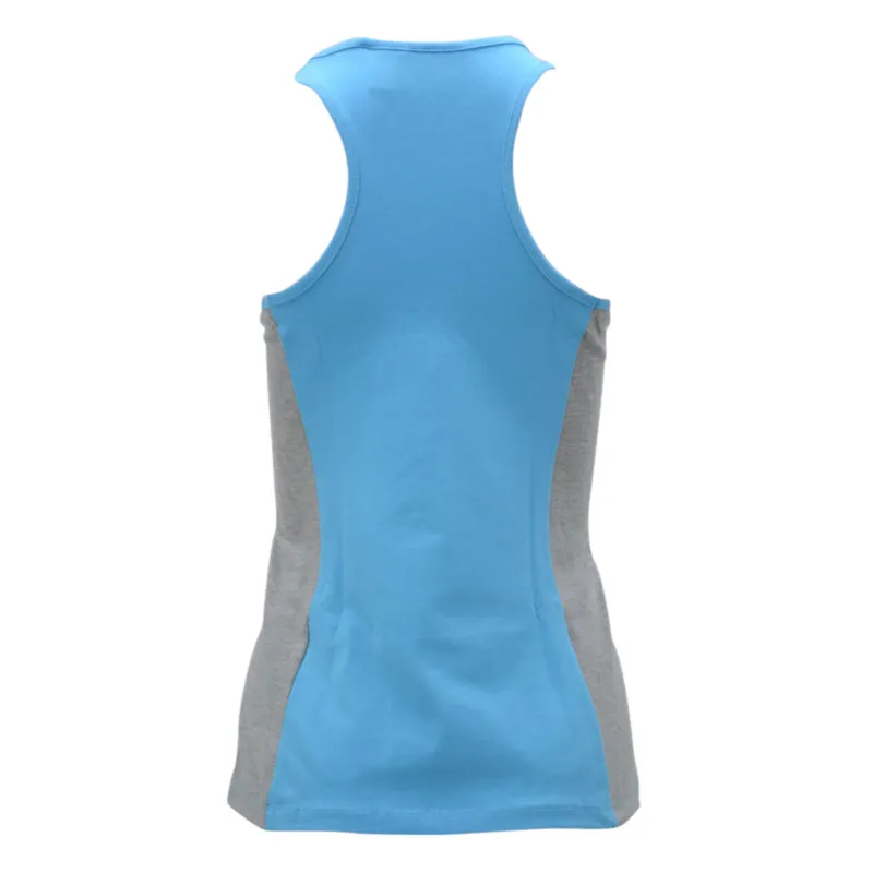 womens performance racer back tank tops active vests blue2