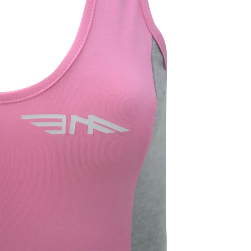 womens performance racer back tank tops active vests pink3